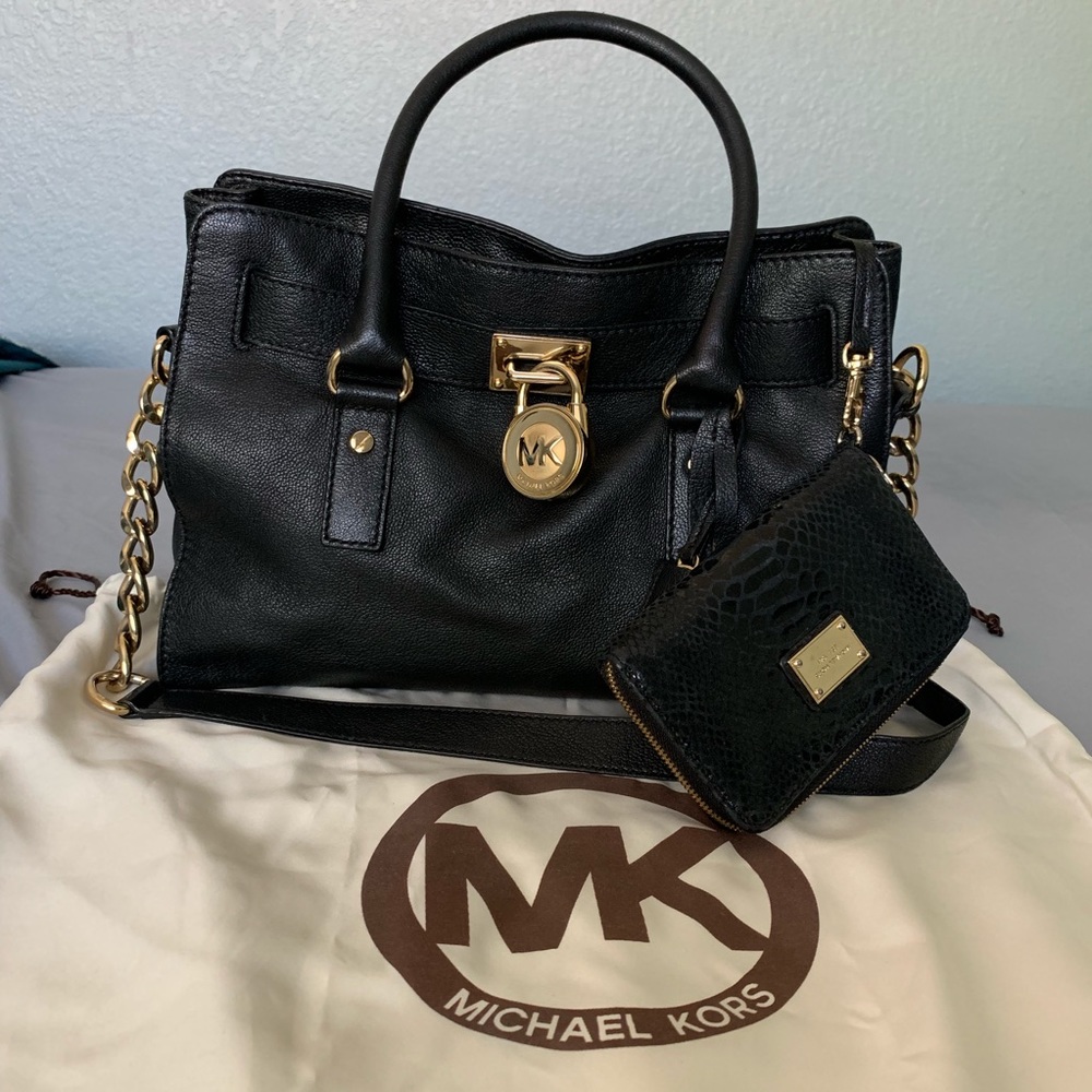 Michael Kors Small Hamilton Satchel + Wristlet